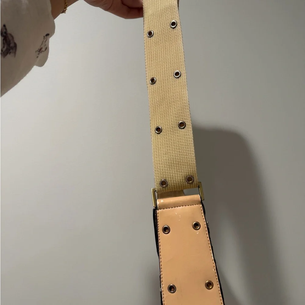 Dior Vintage Columbus Beige and Brown Shoulder Bag - Picture 4 of 6